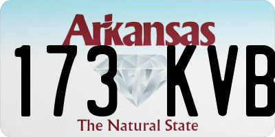 AR license plate 173KVB