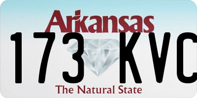 AR license plate 173KVC