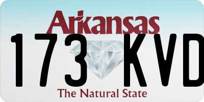 AR license plate 173KVD