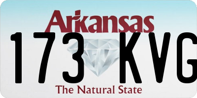 AR license plate 173KVG