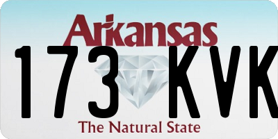 AR license plate 173KVK