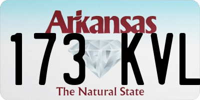 AR license plate 173KVL