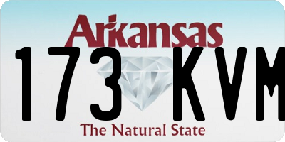 AR license plate 173KVM