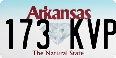 AR license plate 173KVP