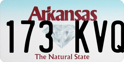 AR license plate 173KVQ