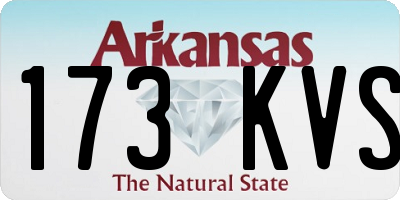 AR license plate 173KVS