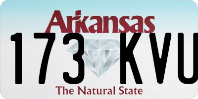 AR license plate 173KVU