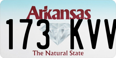AR license plate 173KVV