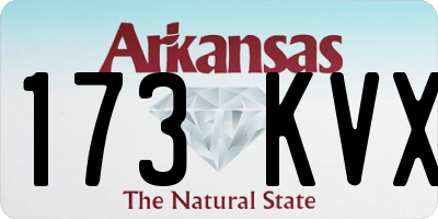 AR license plate 173KVX