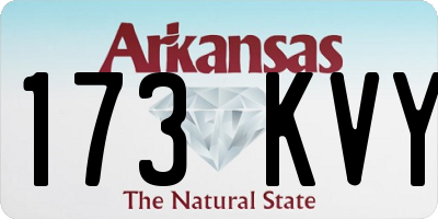 AR license plate 173KVY
