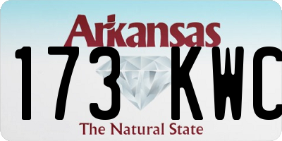 AR license plate 173KWC