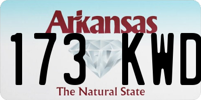AR license plate 173KWD