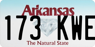 AR license plate 173KWE