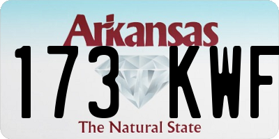 AR license plate 173KWF