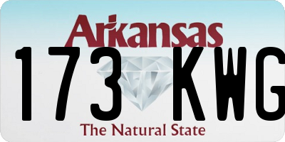 AR license plate 173KWG