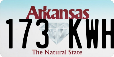 AR license plate 173KWH