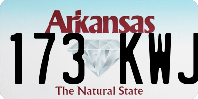 AR license plate 173KWJ