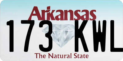 AR license plate 173KWL