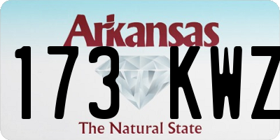 AR license plate 173KWZ