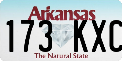 AR license plate 173KXC