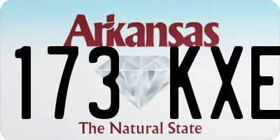 AR license plate 173KXE