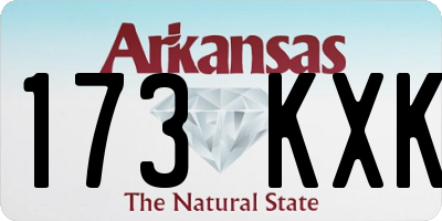 AR license plate 173KXK