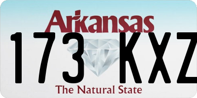 AR license plate 173KXZ
