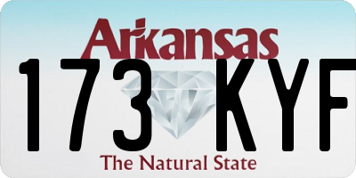 AR license plate 173KYF