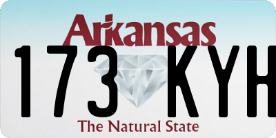 AR license plate 173KYH