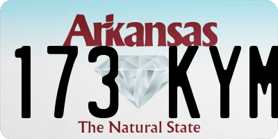 AR license plate 173KYM