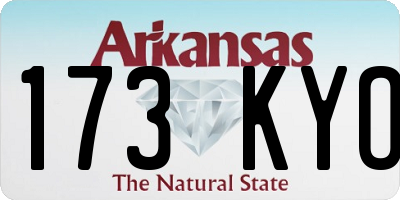 AR license plate 173KYO