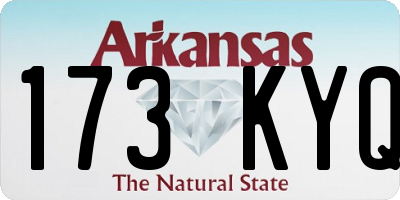 AR license plate 173KYQ