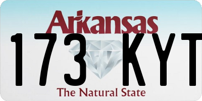 AR license plate 173KYT