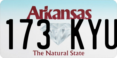 AR license plate 173KYU