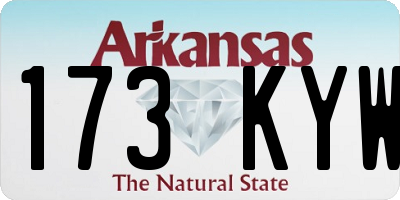 AR license plate 173KYW