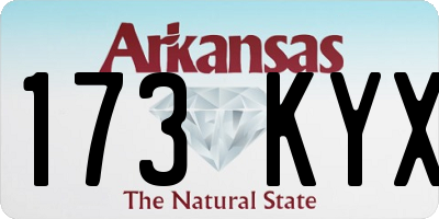 AR license plate 173KYX
