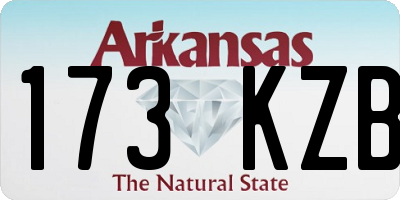 AR license plate 173KZB