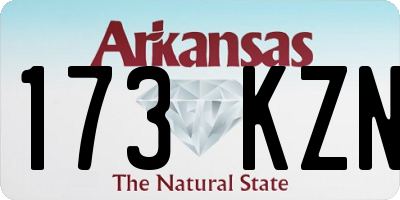 AR license plate 173KZN