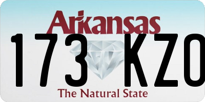 AR license plate 173KZO