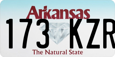 AR license plate 173KZR