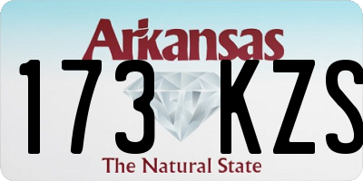 AR license plate 173KZS
