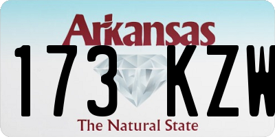 AR license plate 173KZW