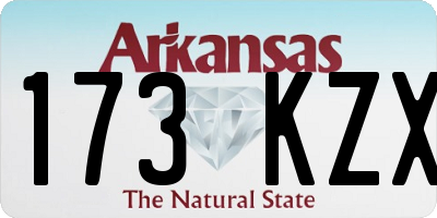 AR license plate 173KZX