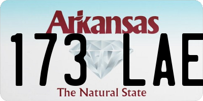 AR license plate 173LAE