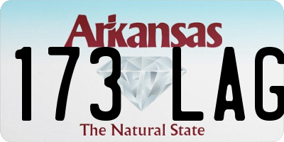 AR license plate 173LAG