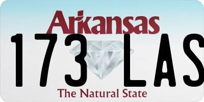 AR license plate 173LAS