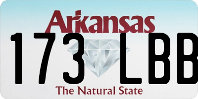 AR license plate 173LBB