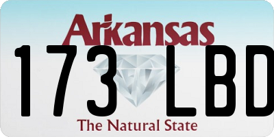 AR license plate 173LBD