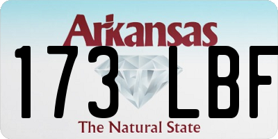 AR license plate 173LBF