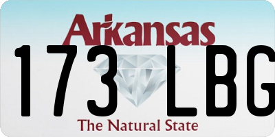 AR license plate 173LBG